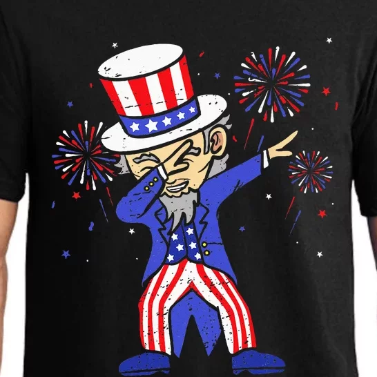 4th Of July For Funny Dabbing Uncle Sam Pajama Set