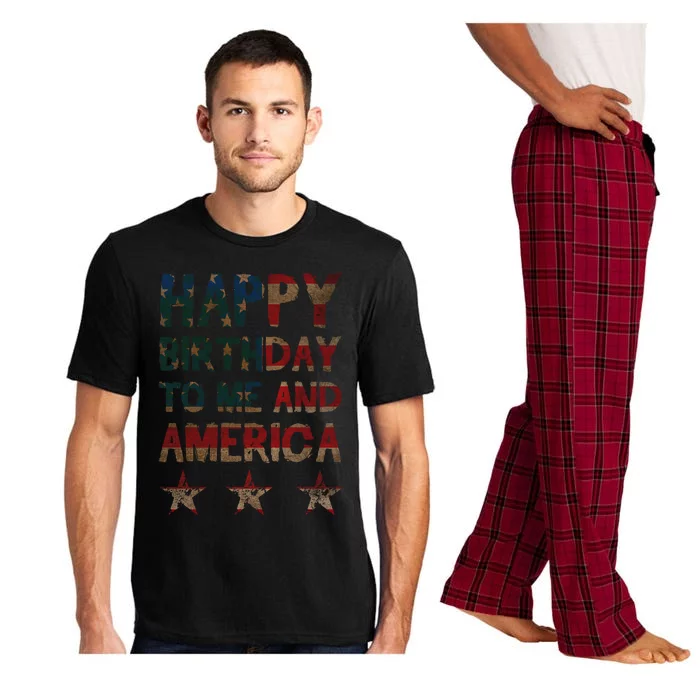 4th Of July American Gift Happy Birthday To Me And America Gift Pajama Set