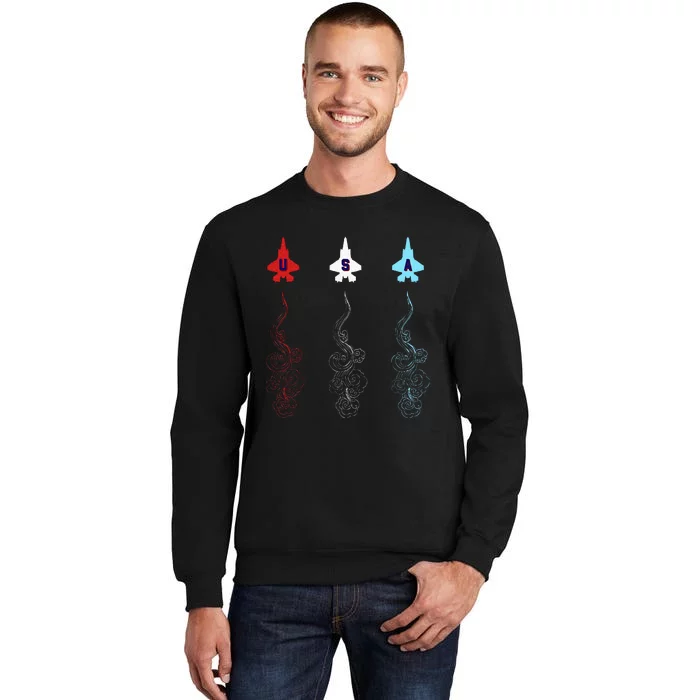 4th Of July 2024 2025 Fighter Jets Usa Artisan Sweatshirt