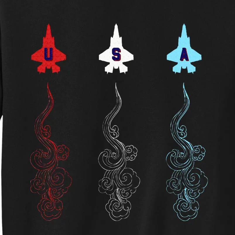 4th Of July 2024 2025 Fighter Jets Usa Artisan Sweatshirt