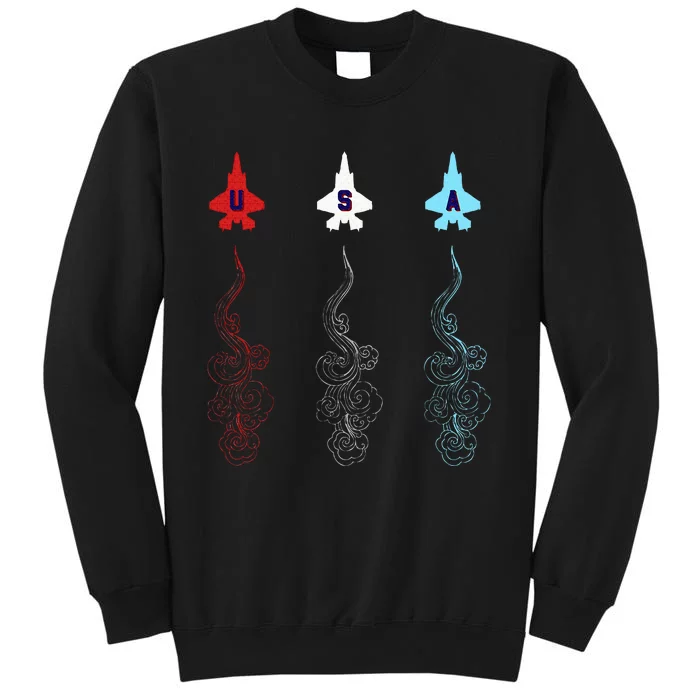 4th Of July 2024 2025 Fighter Jets Usa Artisan Sweatshirt