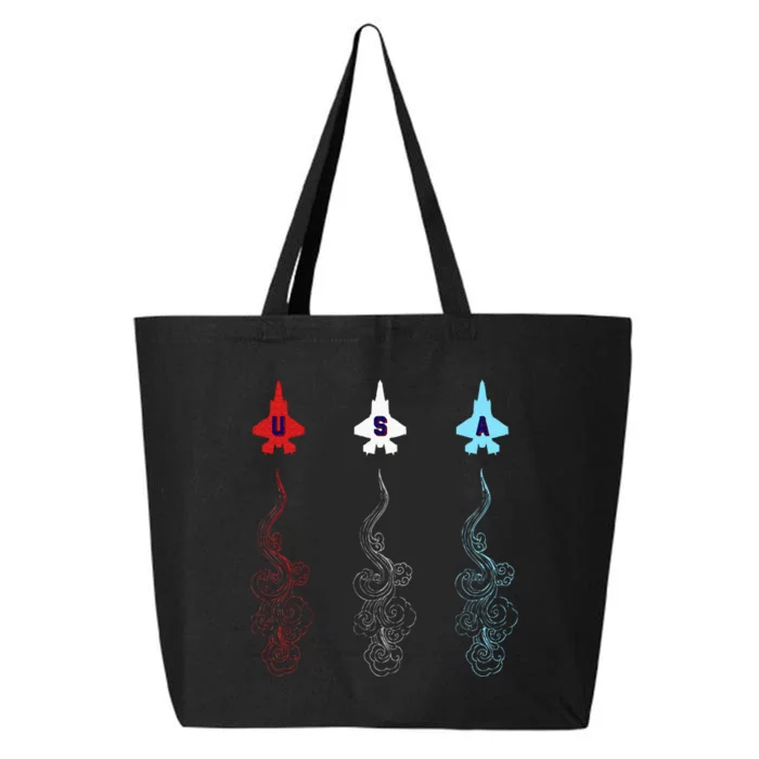 4th Of July 2024 2025 Fighter Jets Usa Artisan 25L Jumbo Tote