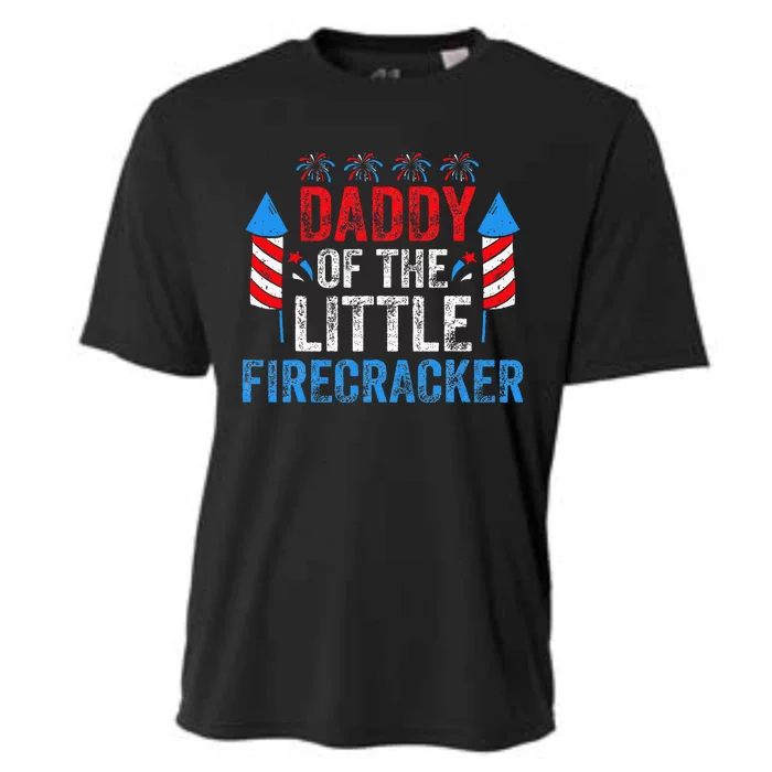 4th Of July Dad Daddy Of The Little Firecracker Cooling Performance Crew T-Shirt