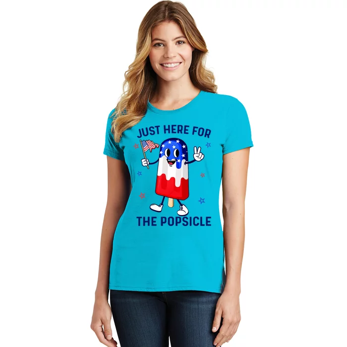 4th Of July Popsicle Usa American Flag Patriotic Women's T-Shirt