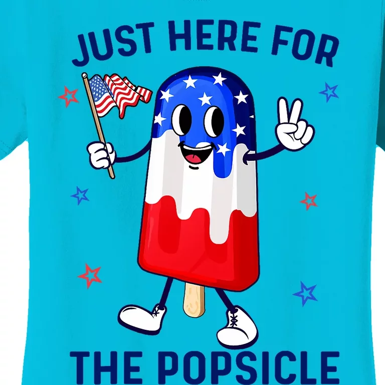 4th Of July Popsicle Usa American Flag Patriotic Women's T-Shirt