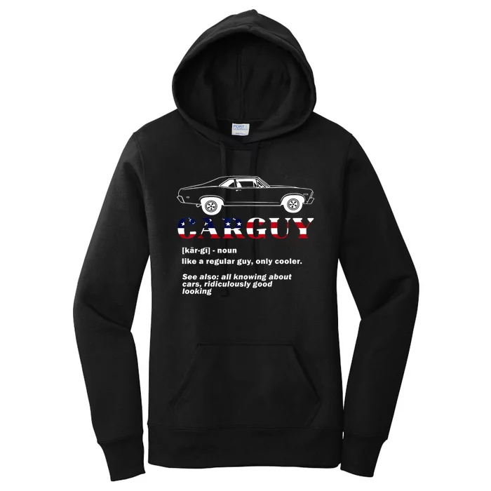 4th Of July Funny Car Guy Definition Gift Women's Pullover Hoodie