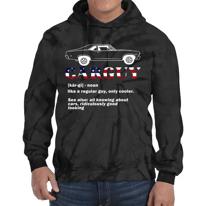 4th Of July Funny Car Guy Definition Gift Tie Dye Hoodie