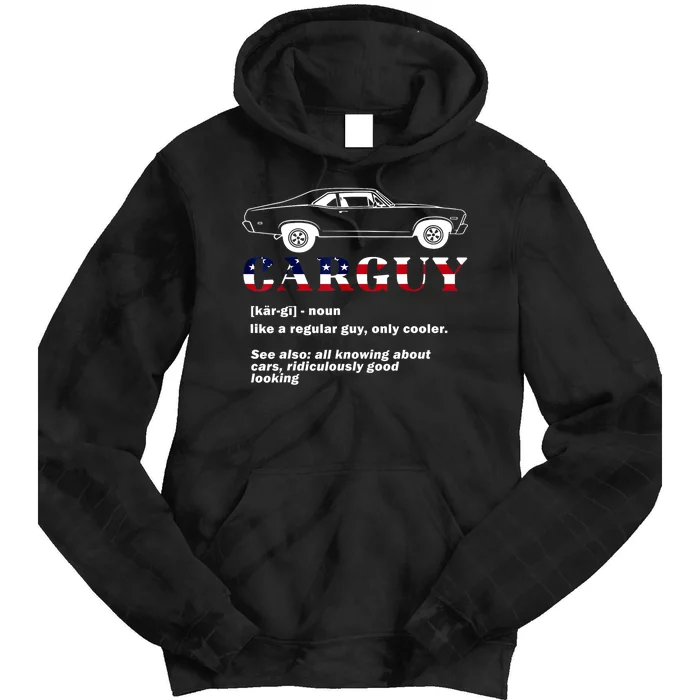 4th Of July Funny Car Guy Definition Gift Tie Dye Hoodie