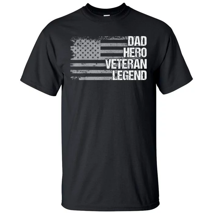 4th Of July For Men Women USA US Flag Dad Grandpa Veteran Tall T-Shirt