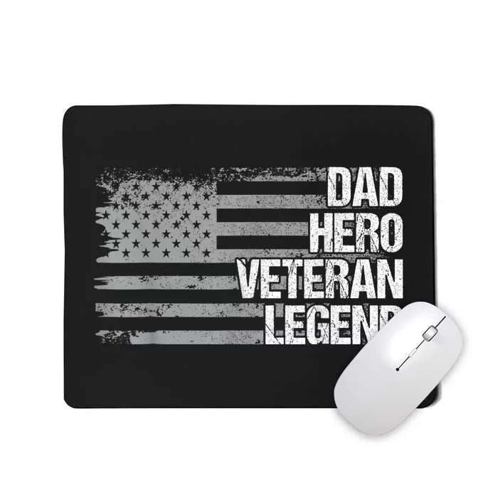 4th Of July For Men Women USA US Flag Dad Grandpa Veteran Mousepad