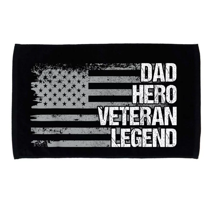 4th Of July For Men Women USA US Flag Dad Grandpa Veteran Microfiber Hand Towel