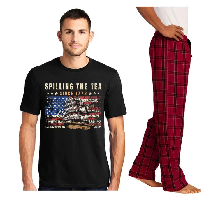 4th Of July Spilling The Tea Since 1773 Pajama Set