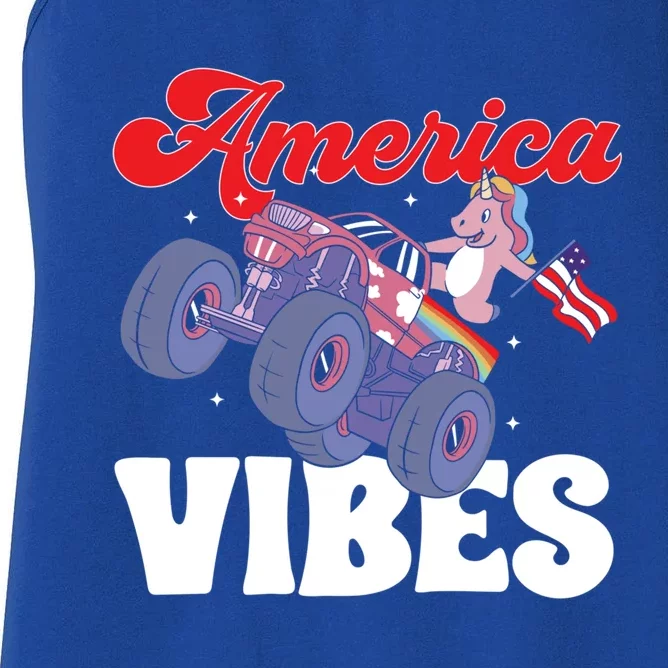 4th Of July America Vibes Gift Women's Racerback Tank