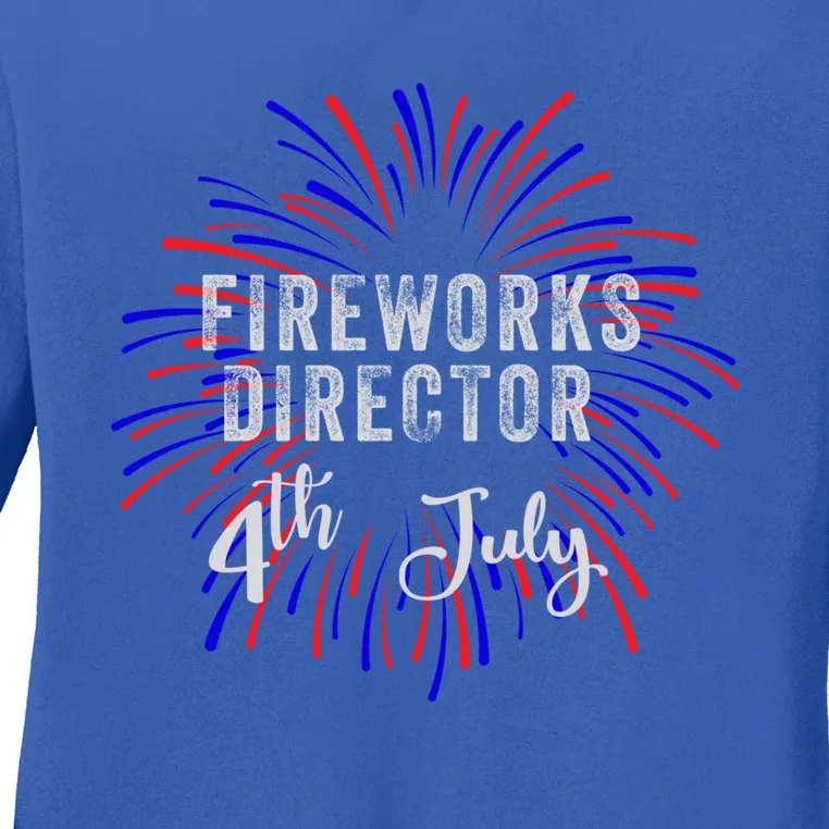 4th Of July Celebration Fireworks Director Gift Ladies Long Sleeve Shirt