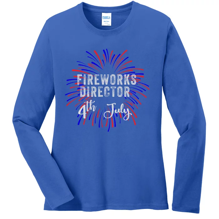 4th Of July Celebration Fireworks Director Gift Ladies Long Sleeve Shirt