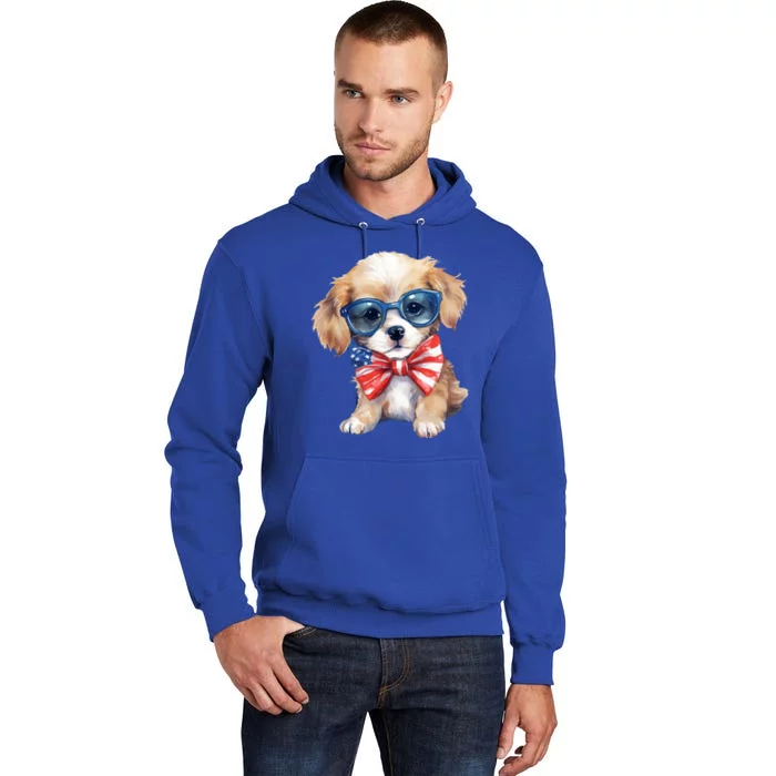 4th Of July Cute Dog Lover Tall Hoodie