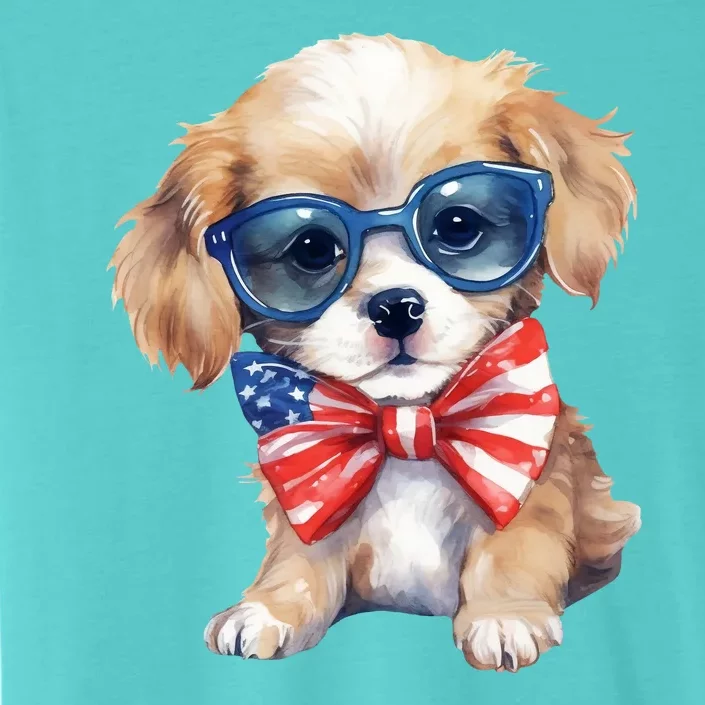 4th Of July Cute Dog Lover ChromaSoft Performance T-Shirt