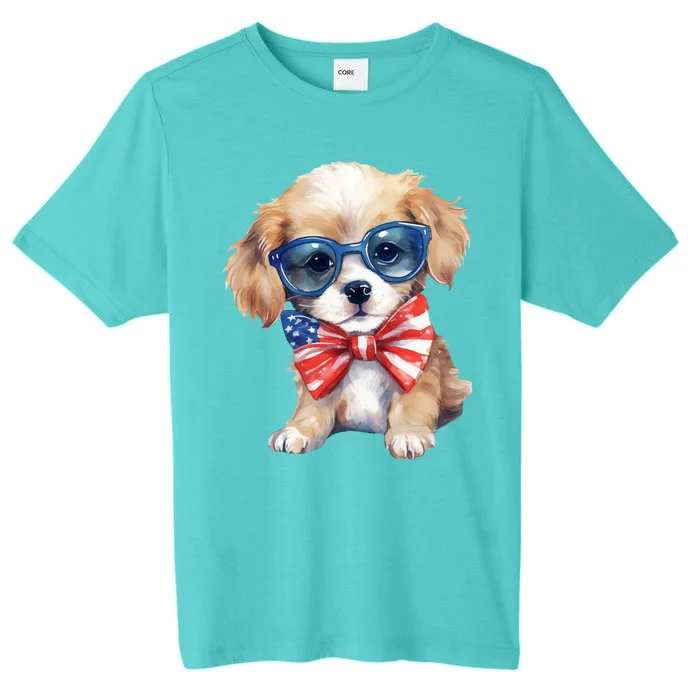 4th Of July Cute Dog Lover ChromaSoft Performance T-Shirt