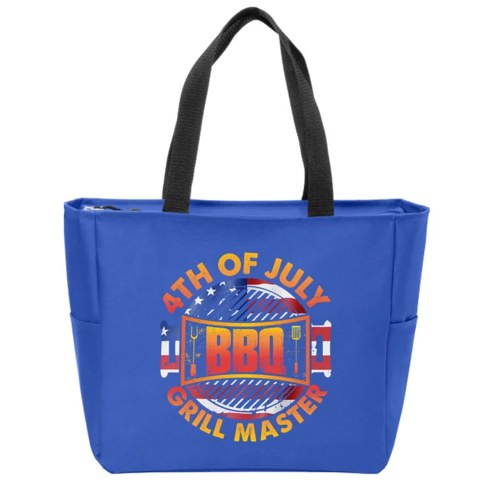 4th Of July Bbq Grill Master Gift Zip Tote Bag