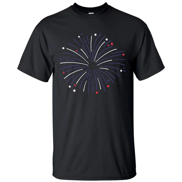 4th Of July Fireworks Memorial Day Tall T-Shirt