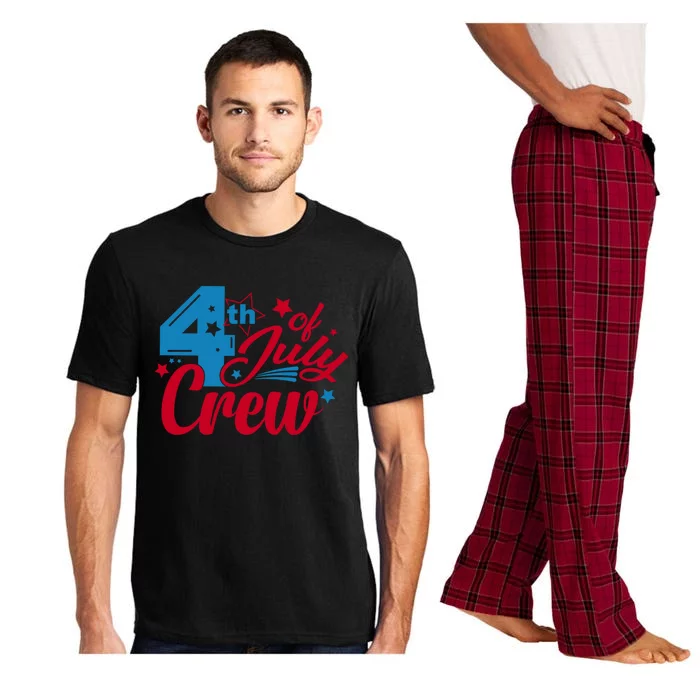 4th Of July Crew Family Matching Fourth Of July Crew Freedom Cute Gift Pajama Set