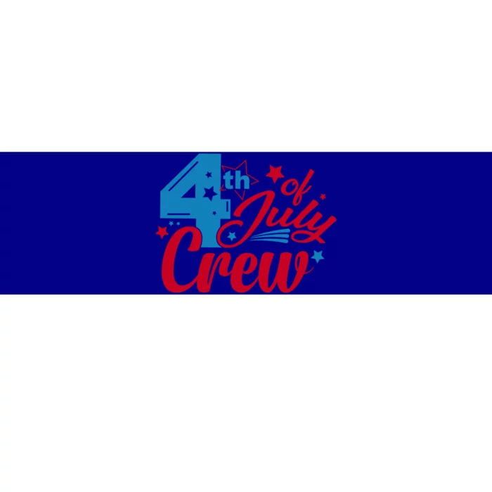 4th Of July Crew Family Matching Fourth Of July Crew Freedom Cute Gift Bumper Sticker