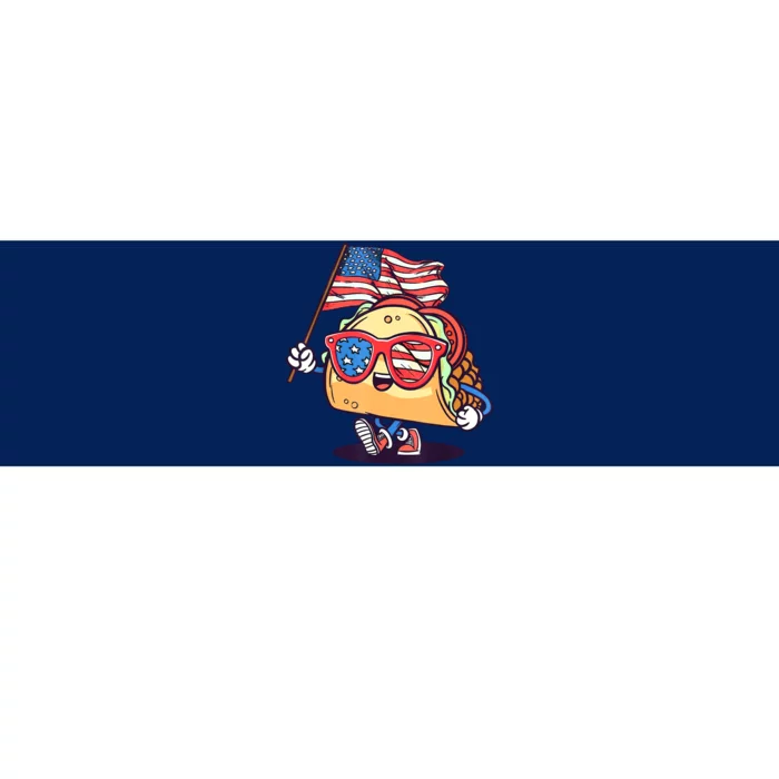 4th Of July Taco Patriotic Bumper Sticker