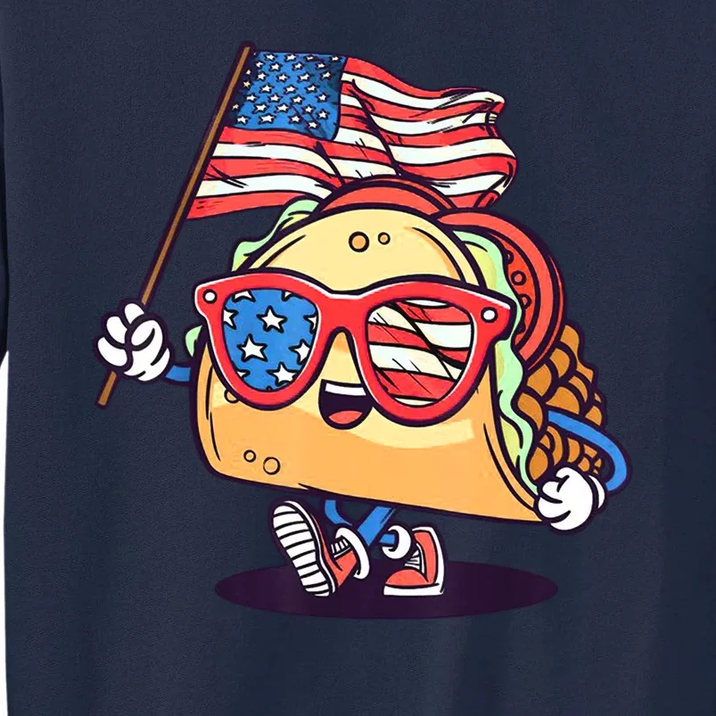 4th Of July Taco Patriotic Tall Sweatshirt