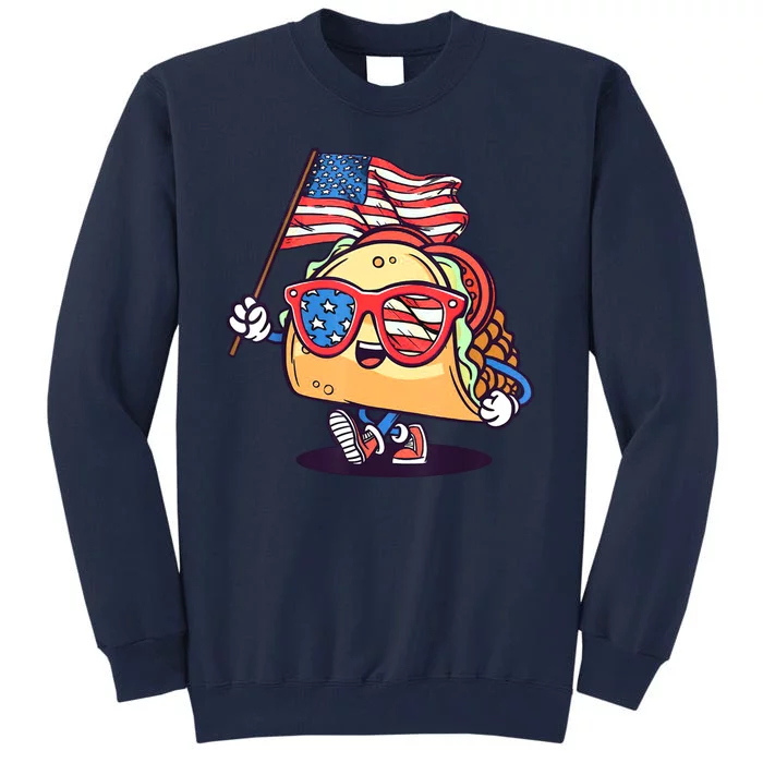 4th Of July Taco Patriotic Tall Sweatshirt