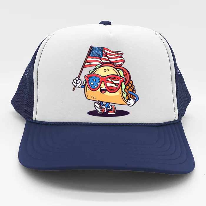 4th Of July Taco Patriotic Trucker Hat