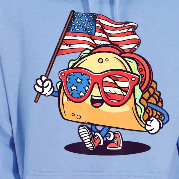 4th Of July Taco Patriotic Unisex Surf Hoodie