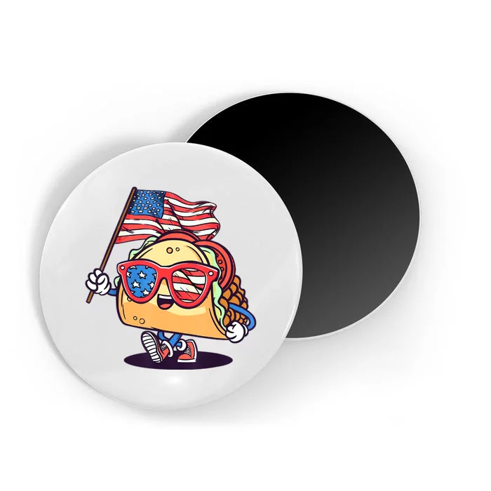 4th Of July Taco Patriotic Magnet