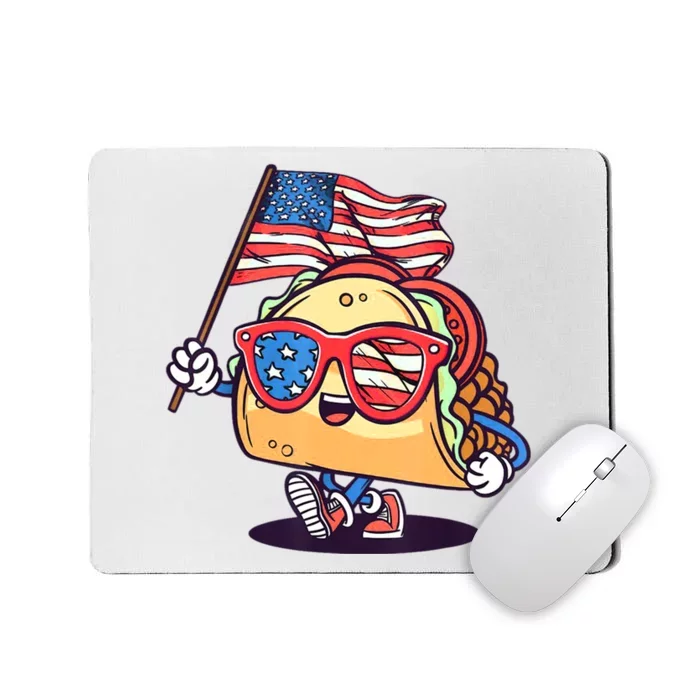 4th Of July Taco Patriotic Mousepad