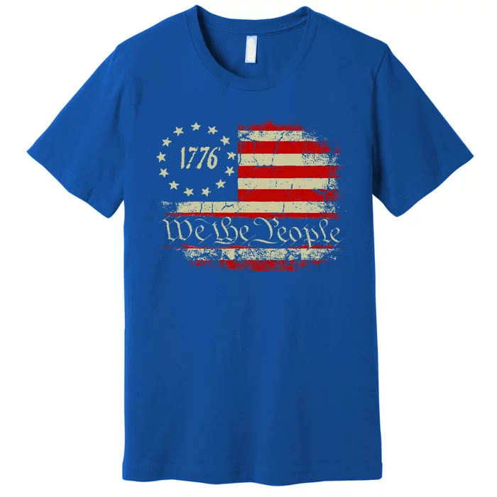 4th Of July Shirts We The People 1776 Usa Flag Premium T-Shirt