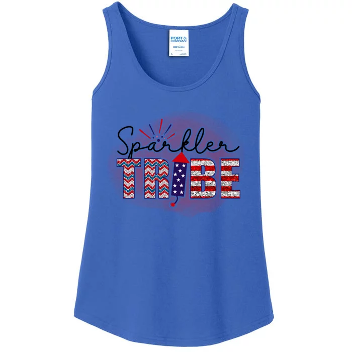 4th Of July Clothes And Accessories Sparkler Tribe Cool Gift Ladies Essential Tank