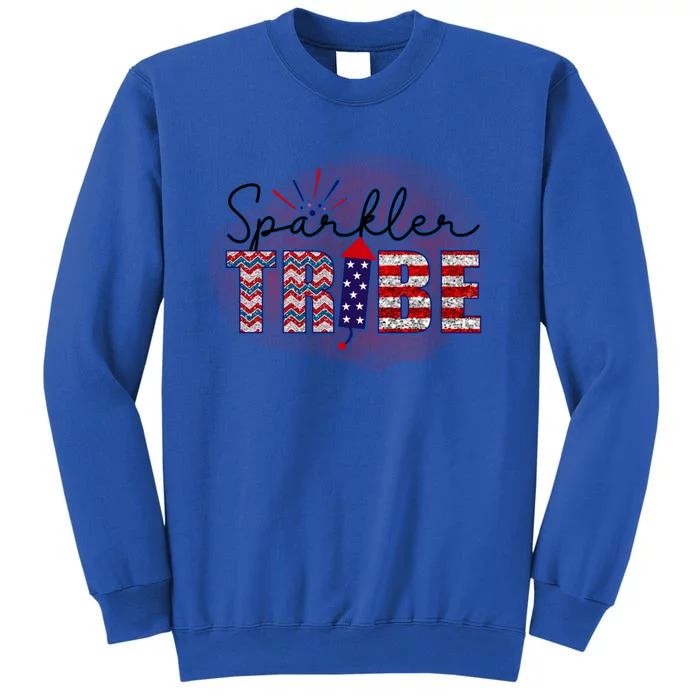 4th Of July Clothes And Accessories Sparkler Tribe Cool Gift Tall Sweatshirt