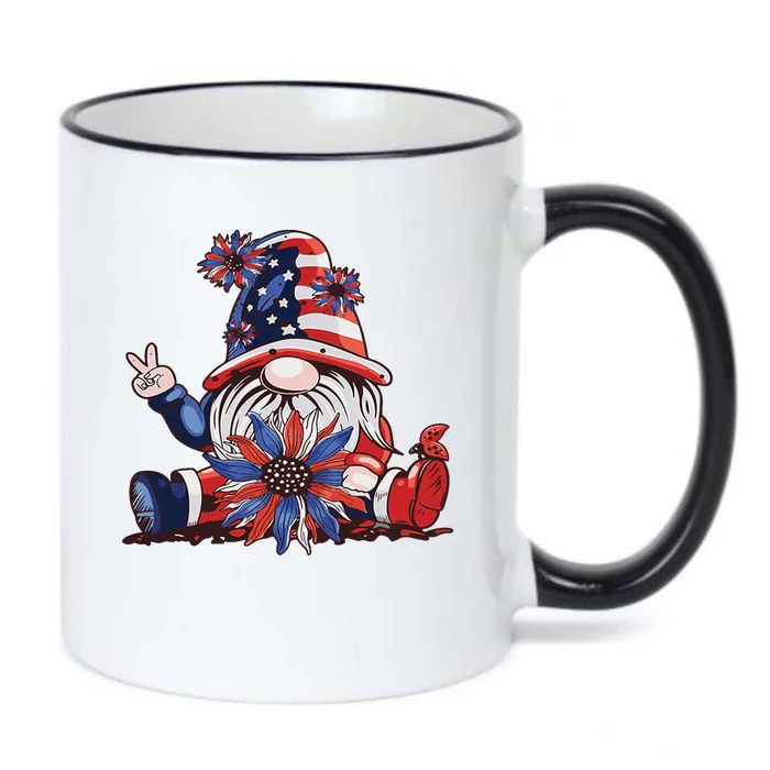 4th Of July Gnome Festive Holiday Black Color Changing Mug