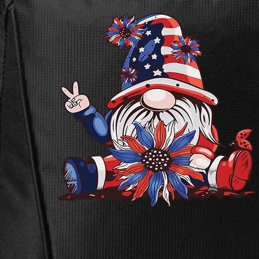 4th Of July Gnome Festive Holiday City Backpack