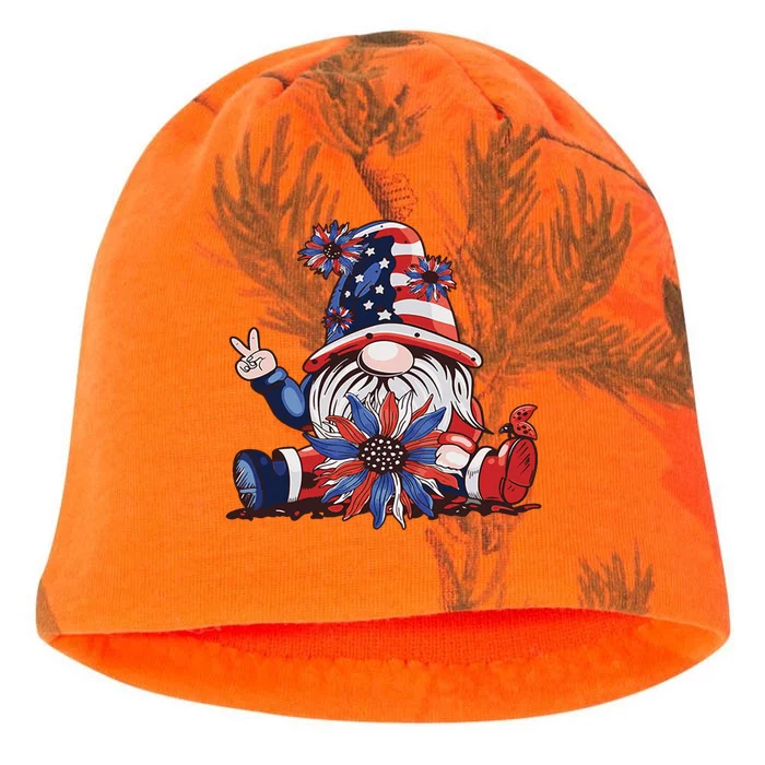 4th Of July Gnome Festive Holiday Kati - Camo Knit Beanie