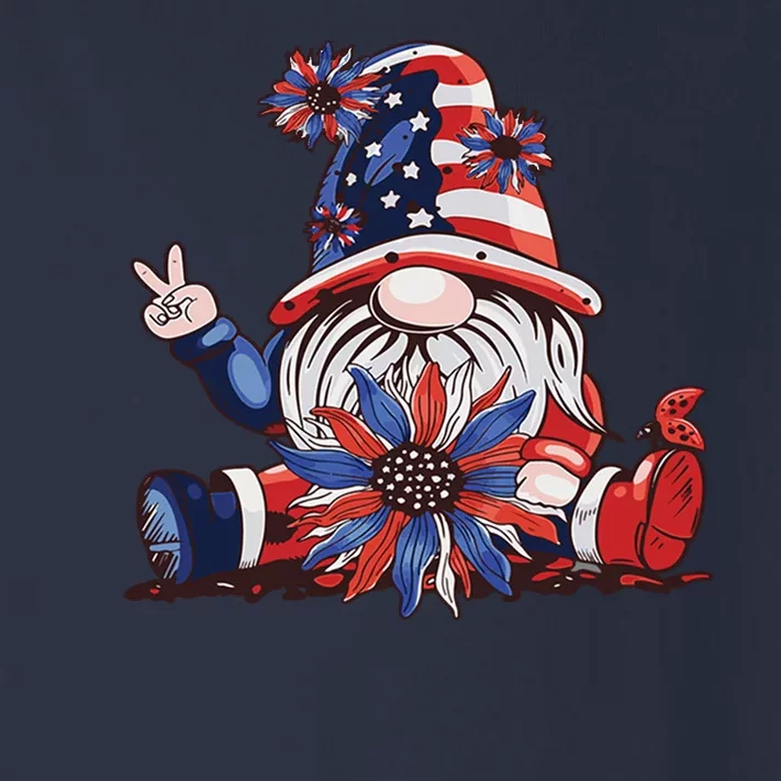 4th Of July Gnome Festive Holiday Toddler Long Sleeve Shirt