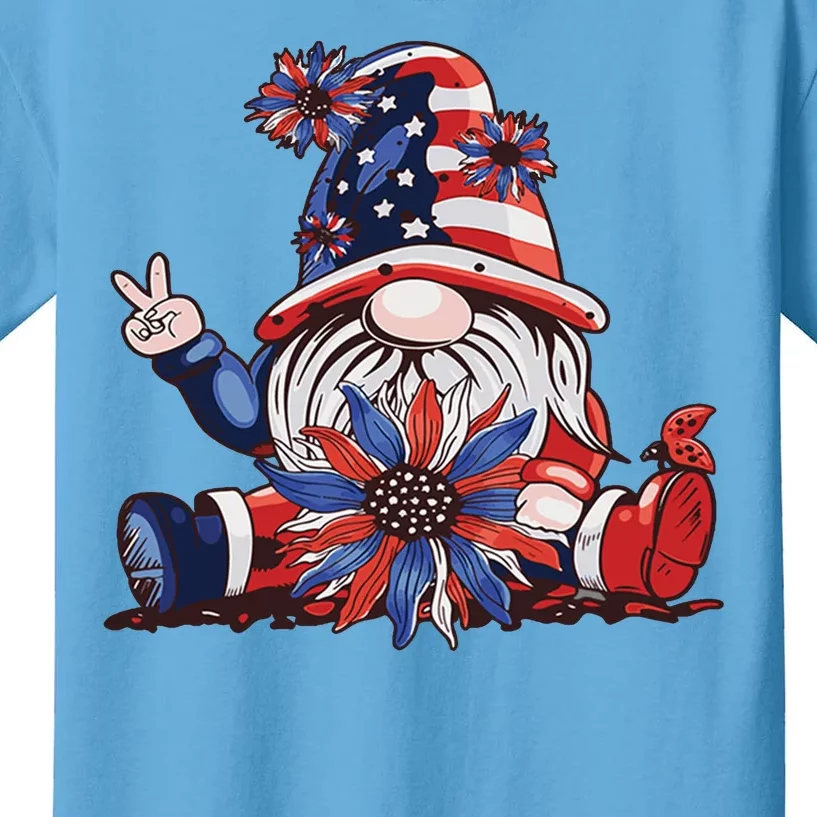 4th Of July Gnome Festive Holiday Kids T-Shirt