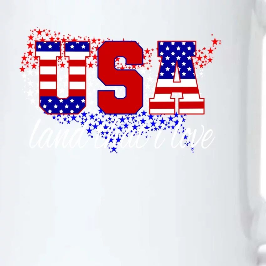 4th Of July Fun American Flag Usa Land That I Love Gift Black Color Changing Mug