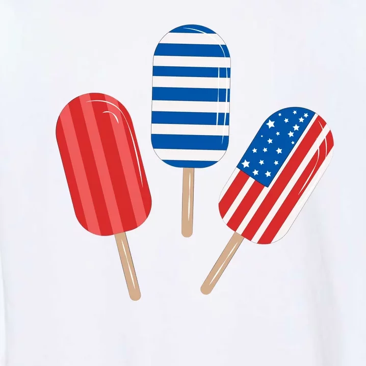 4th Of July Popsicle Usa Garment-Dyed Sweatshirt