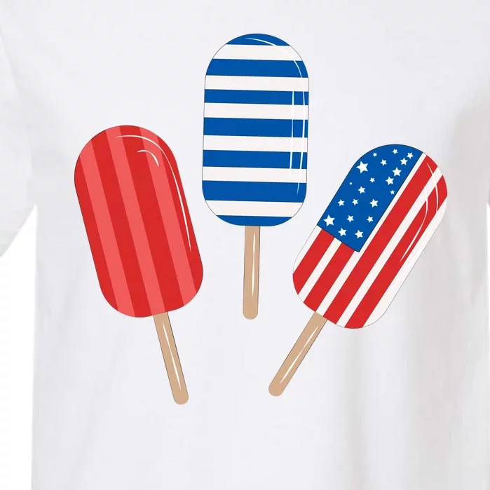 4th Of July Popsicle Usa Garment-Dyed Heavyweight T-Shirt