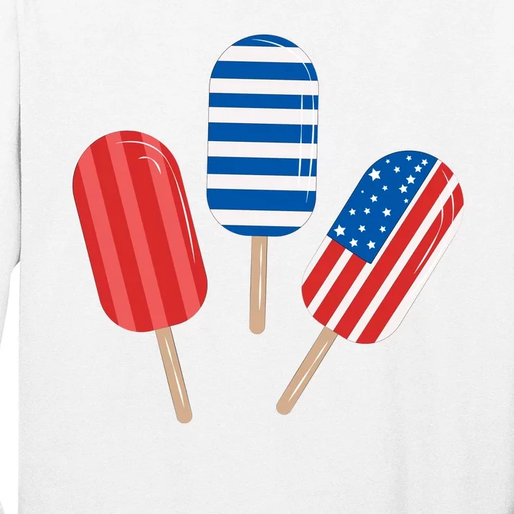 4th Of July Popsicle Usa Long Sleeve Shirt