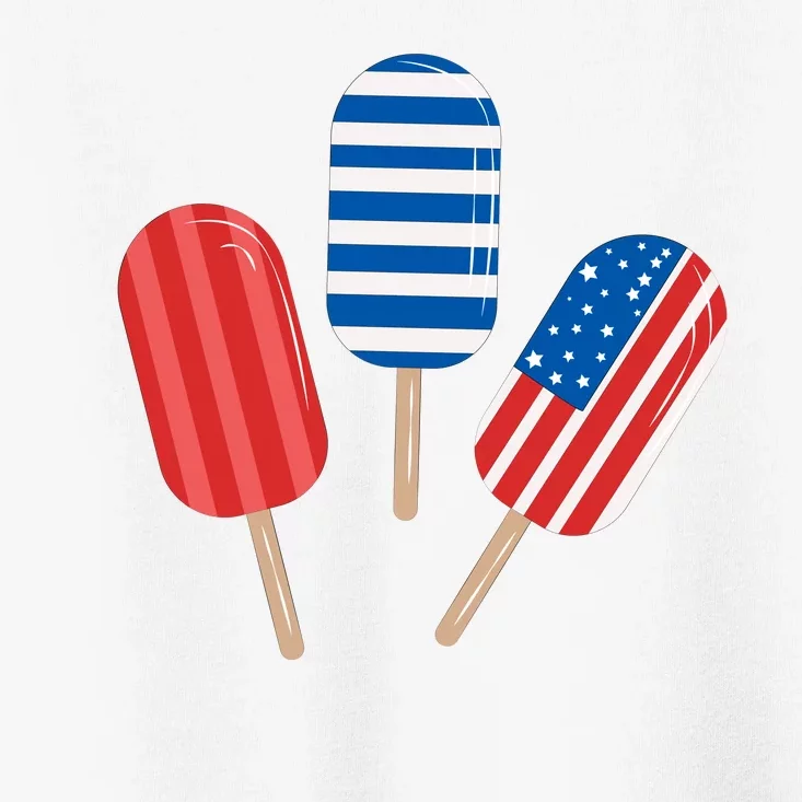 4th Of July Popsicle Usa Toddler T-Shirt