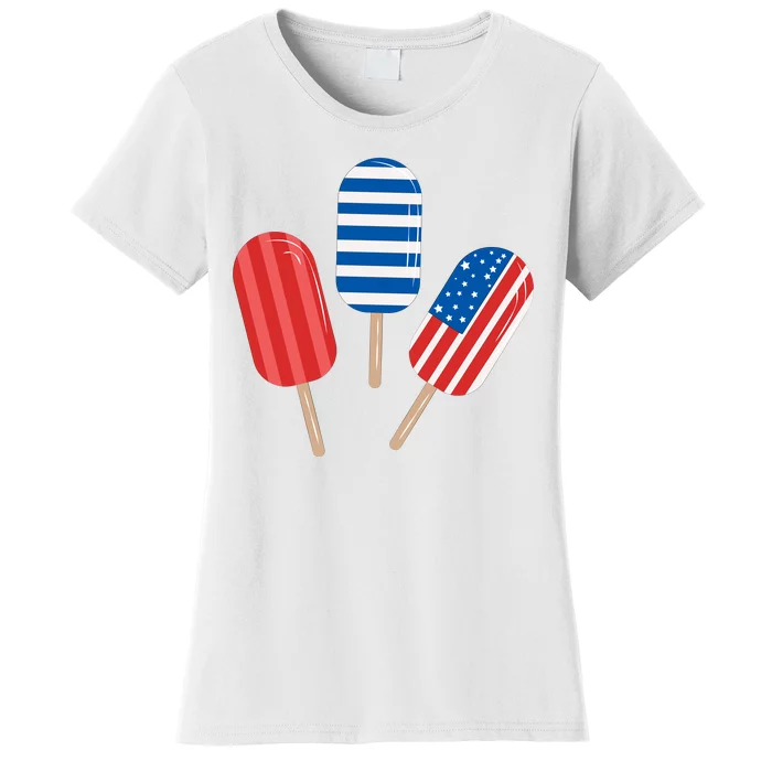 4th Of July Popsicle Usa Women's T-Shirt