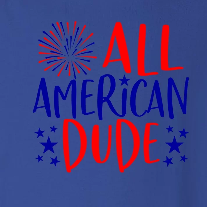 4th Of July Family Couples Matching Cute Gift All American Dude Cool Gift Toddler Long Sleeve Shirt