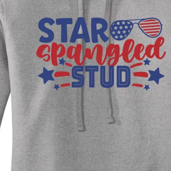 4th Of July Star Spangled Stud Matching 4th Of July Ideas Funny Gift Women's Pullover Hoodie