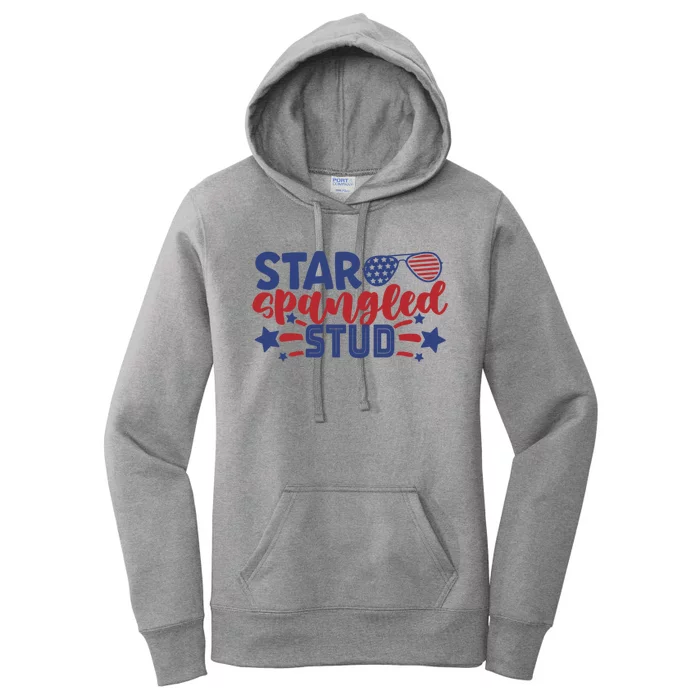 4th Of July Star Spangled Stud Matching 4th Of July Ideas Funny Gift Women's Pullover Hoodie